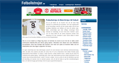 Desktop Screenshot of fotbollstrojor.se
